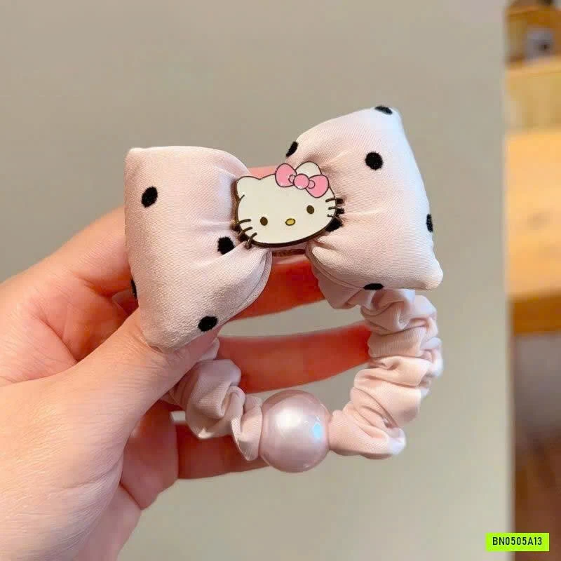 SET 2 DÂY BUỘC TÓC CHẤM BI DỄ THƯƠNG