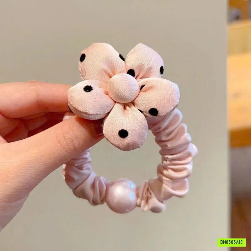 SET 2 DÂY BUỘC TÓC CHẤM BI DỄ THƯƠNG