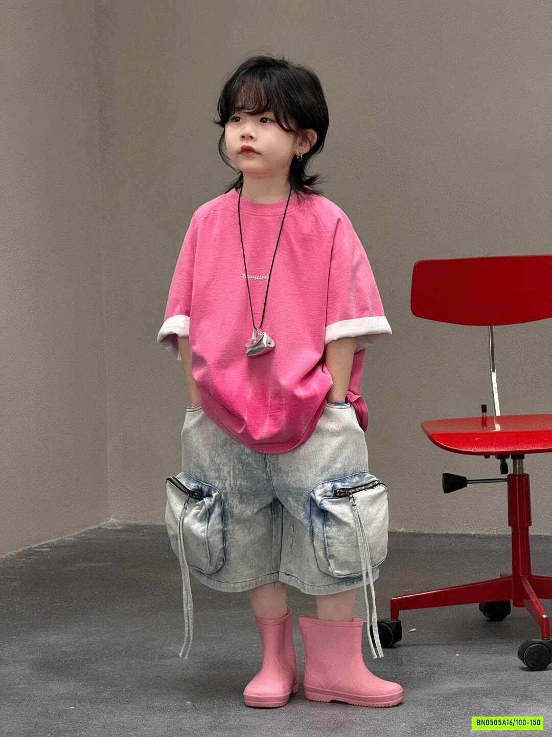 SÉT ÁO HỒNG MIX SHORT TÚI HỘP