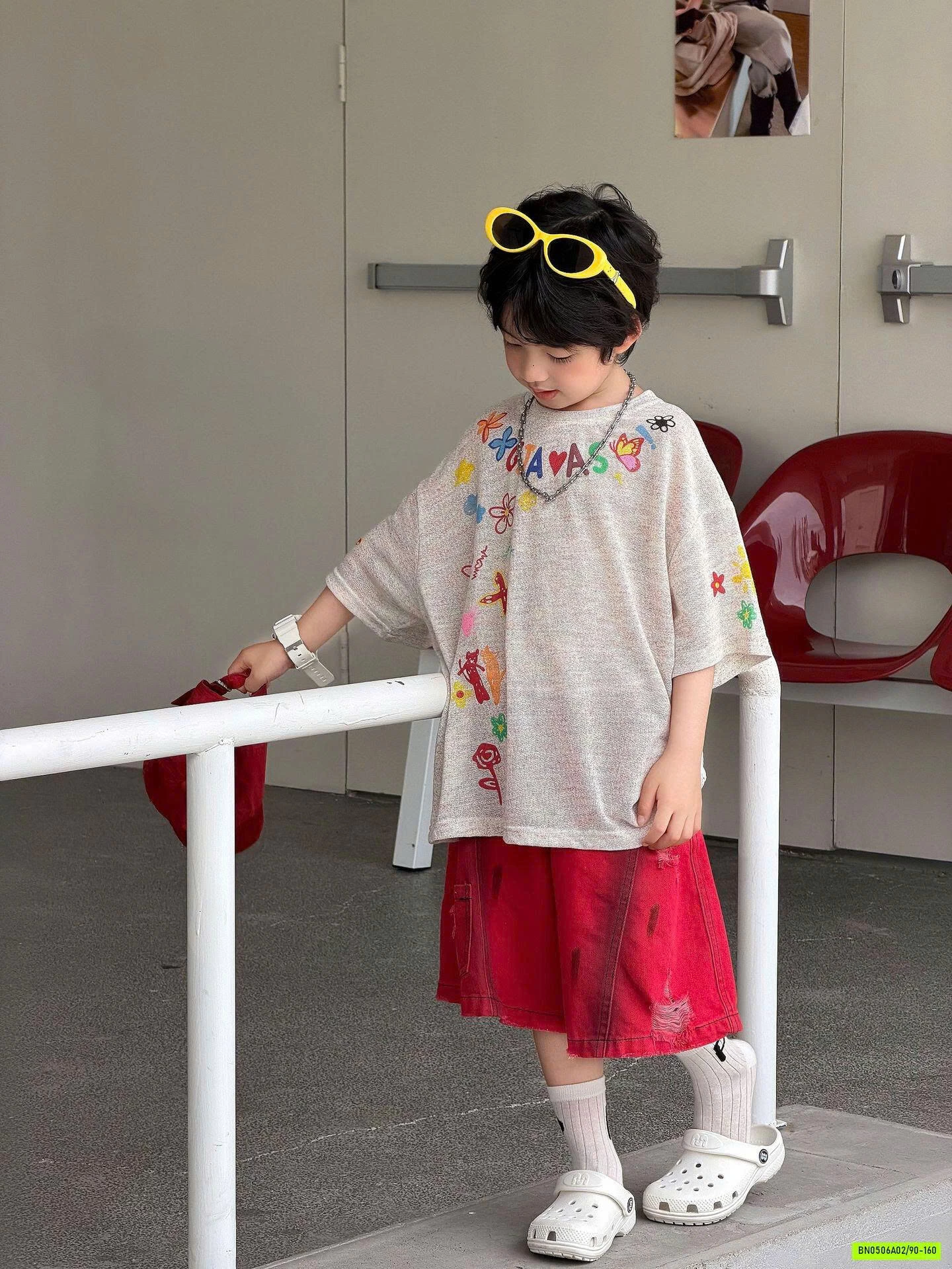ÁO THUN GIẤY IN CHỮ SẮC MÀU FANSHU