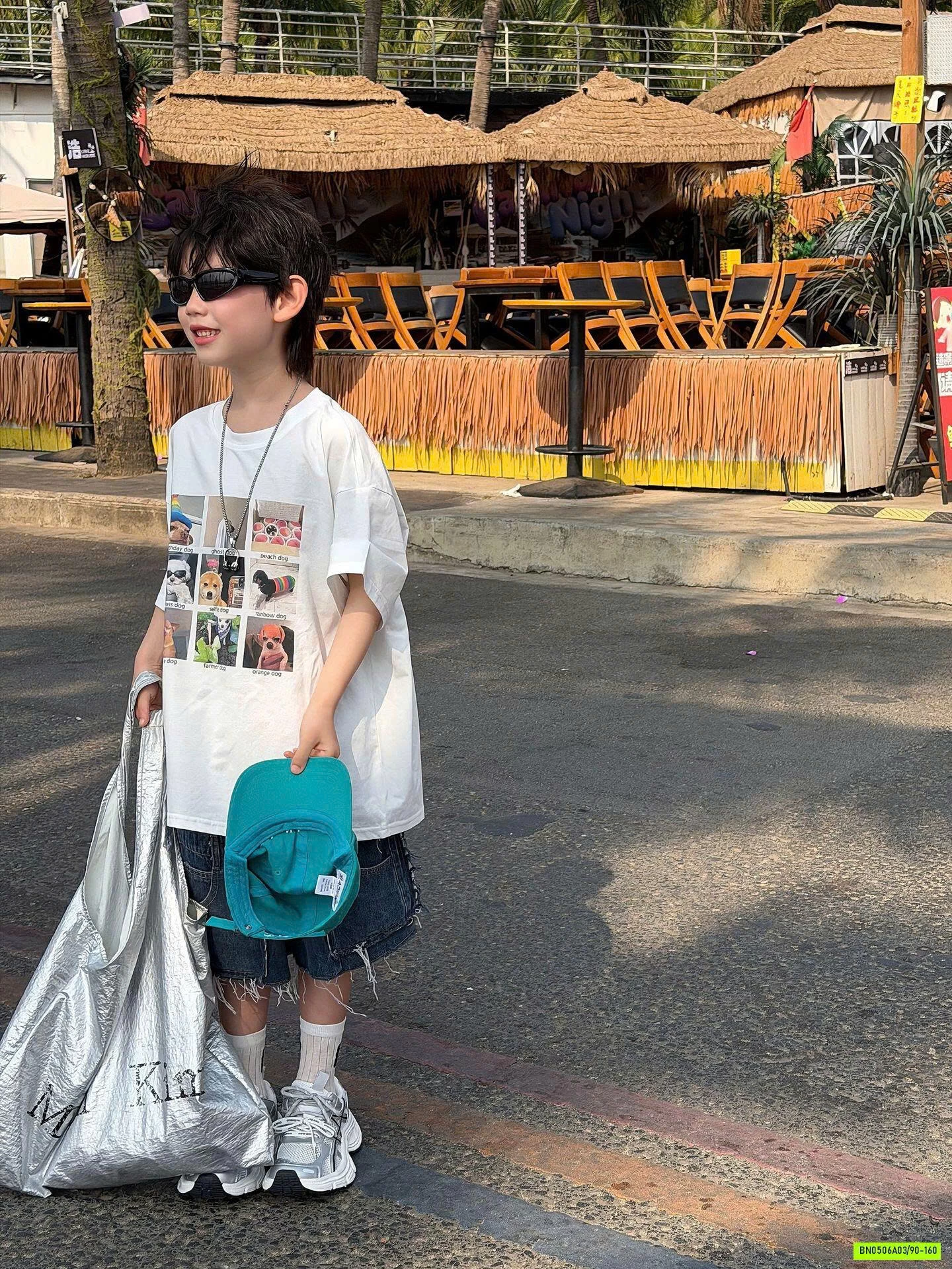 ÁO THUN TRẮNG IN CÚN FANSHU