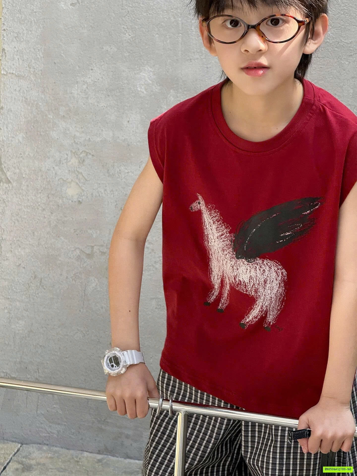 TANKTOP ĐỎ IN NGỰA