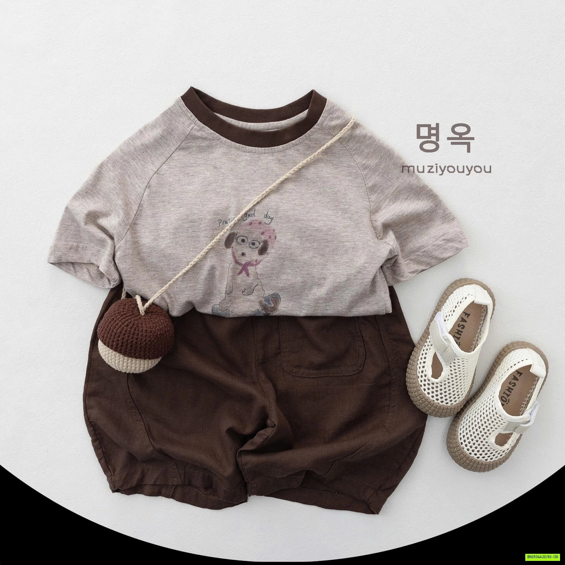 ÁO THUN CÚN PHỐI CỔ MZYY