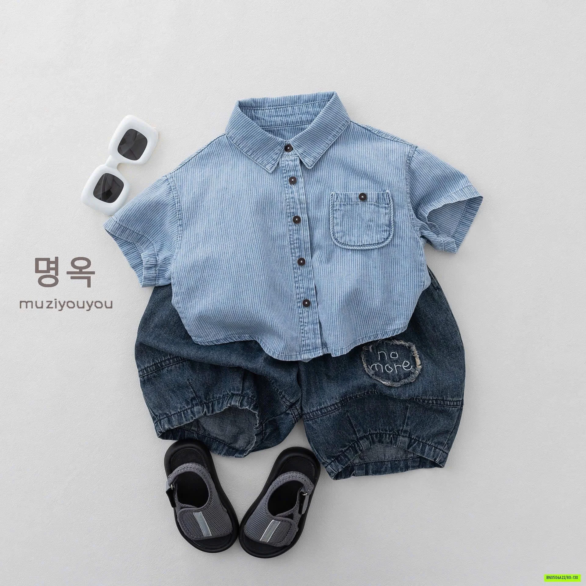 SƠ MI DENIM TÚI NGỰC MZYY