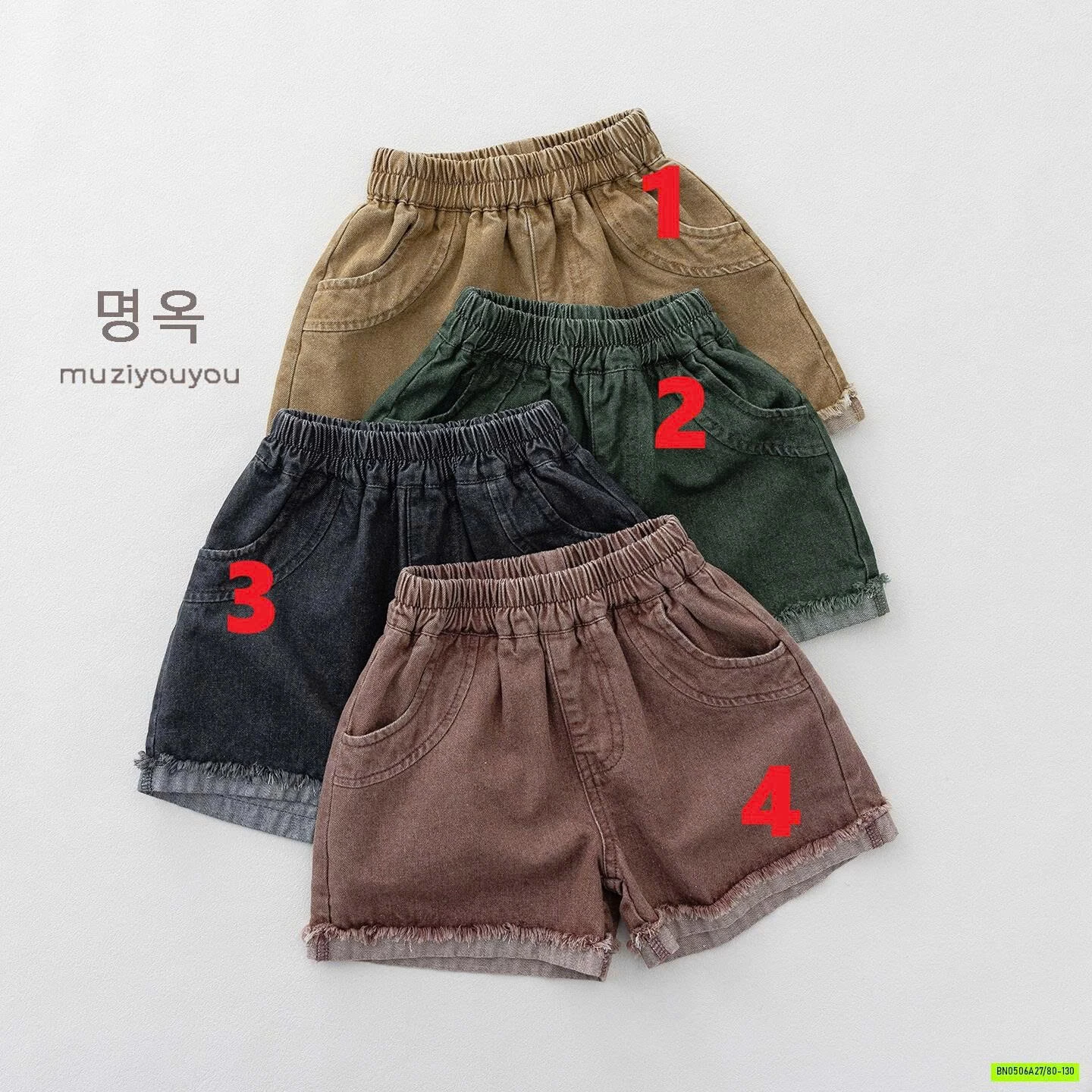 SHORT JEANS GẤP GẤU MZYY