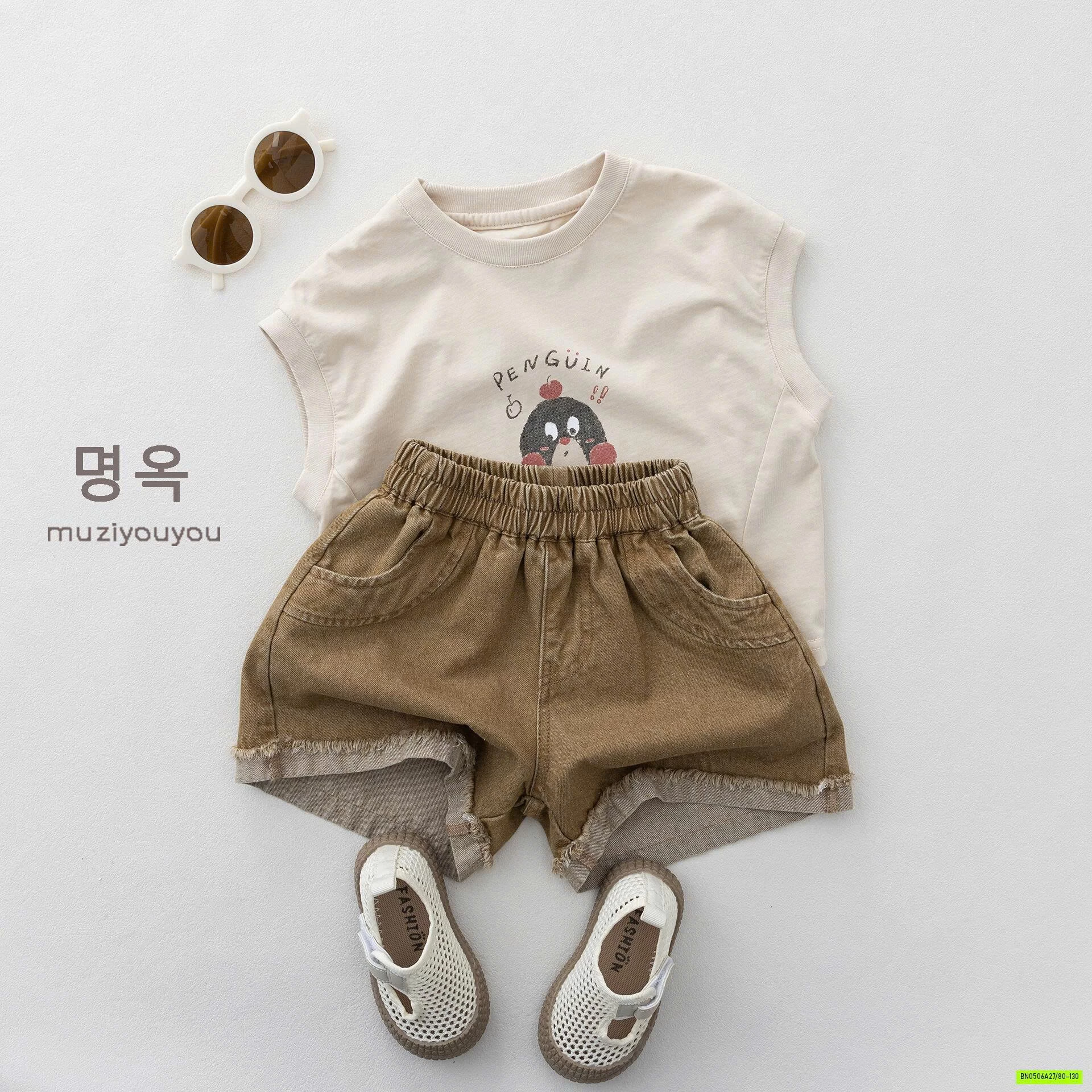 SHORT JEANS GẤP GẤU MZYY