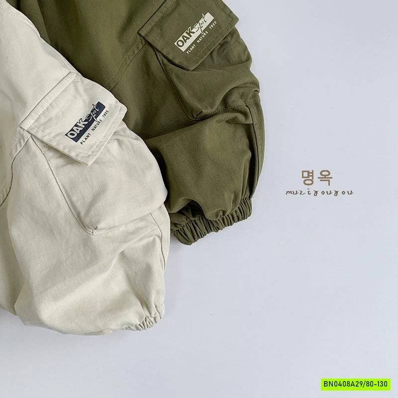 QUẦN BOM TÚI HỘP IN CHỮ