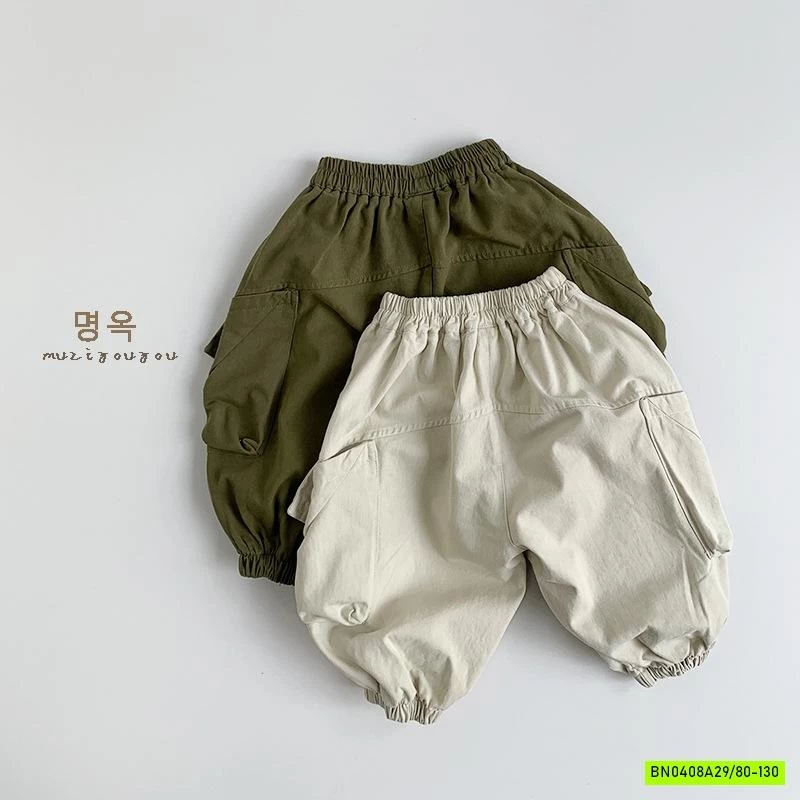 QUẦN BOM TÚI HỘP IN CHỮ