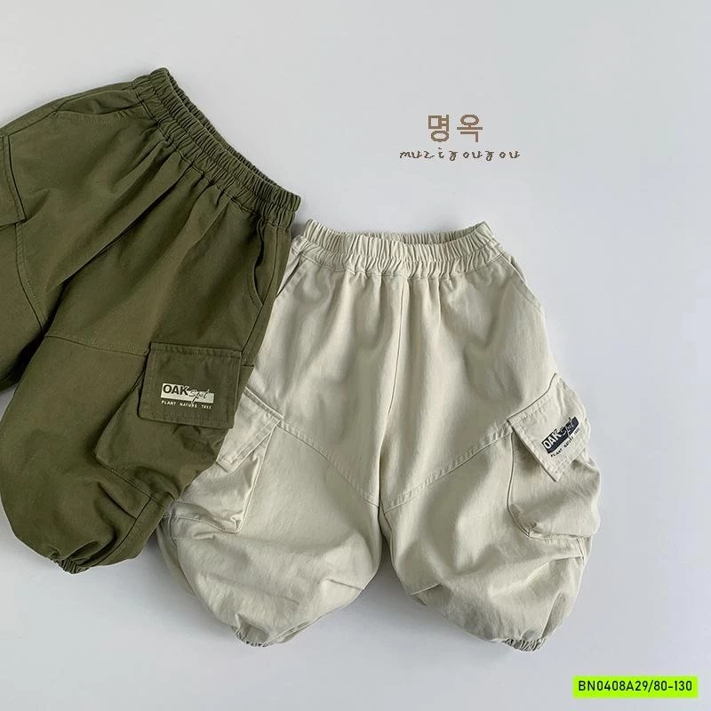 QUẦN BOM TÚI HỘP IN CHỮ