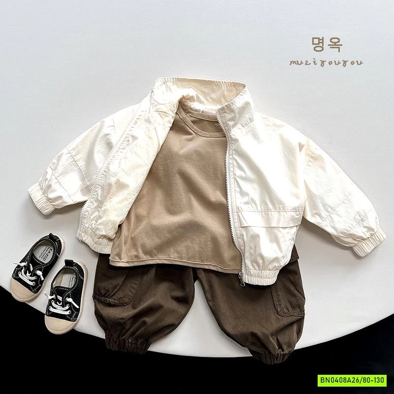 KHOÁC GIÓ CỔ BẺ 2 LỚP