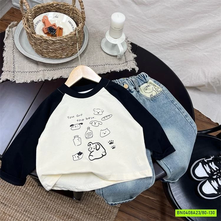 ÁO THUN PHỐI MÀU TAY