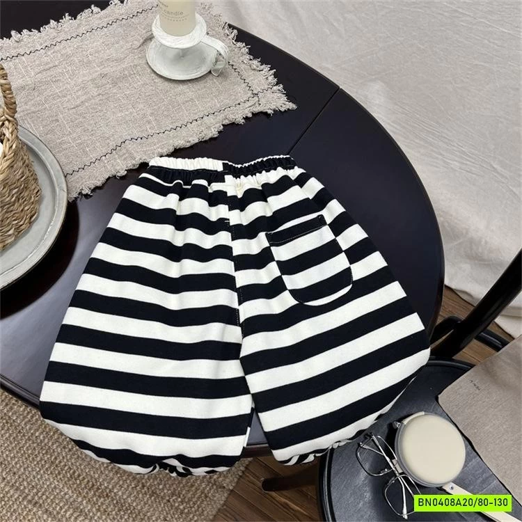 QUẦN NỈ KẺ NGANG BO GẤU