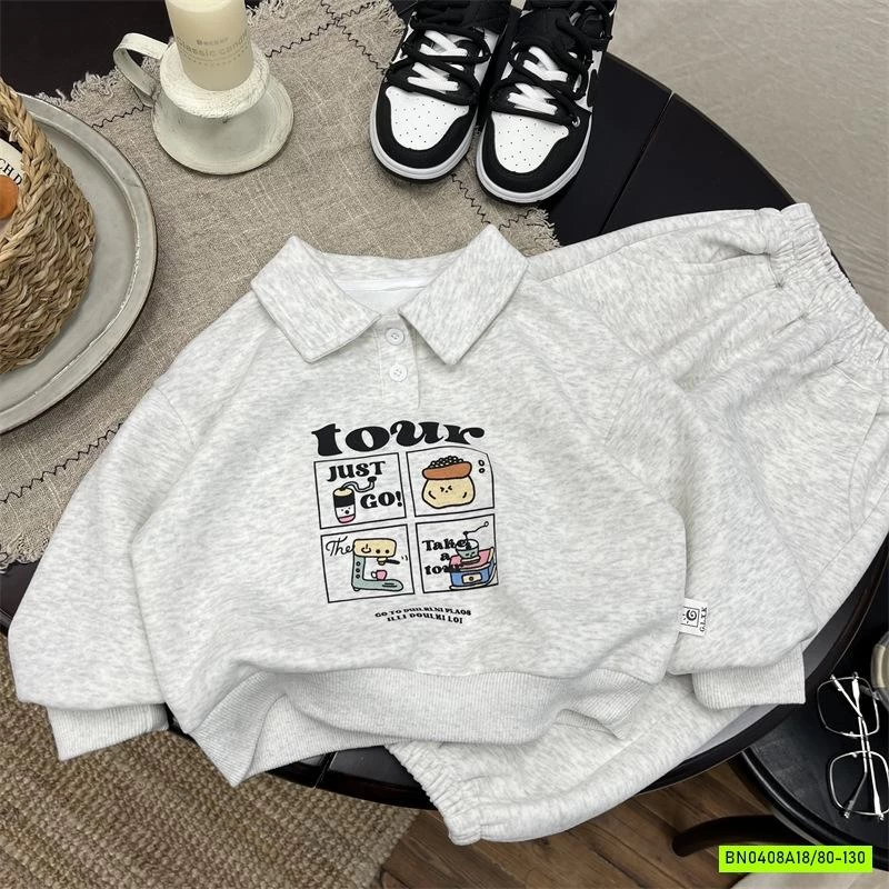 BỘ NỈ ÁO POLO IN HÌNH