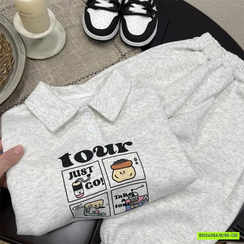 BỘ NỈ ÁO POLO IN HÌNH