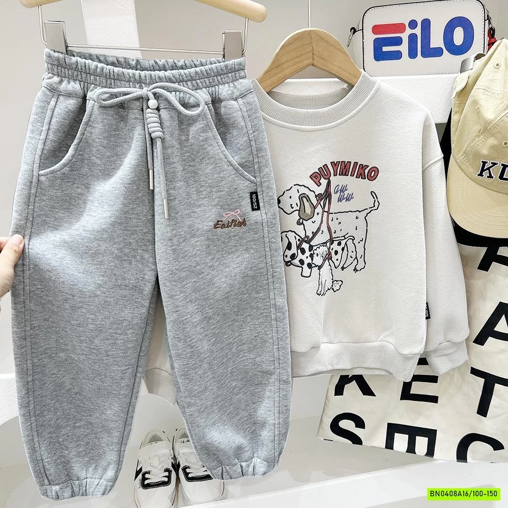 QUẦN NỈ BO GẤU THÊU CHỮ KAKADY