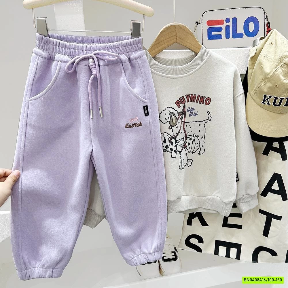 QUẦN NỈ BO GẤU THÊU CHỮ KAKADY