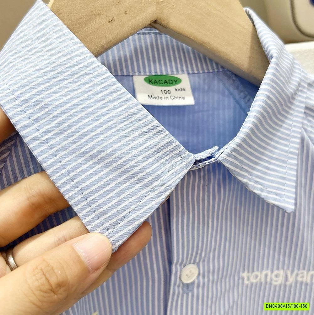 SƠ MI DÀI TAY SỌC XANH KAKADY