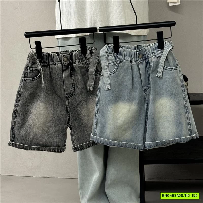 SHORT JEANS BẠC GỐI GIẢ ĐAI