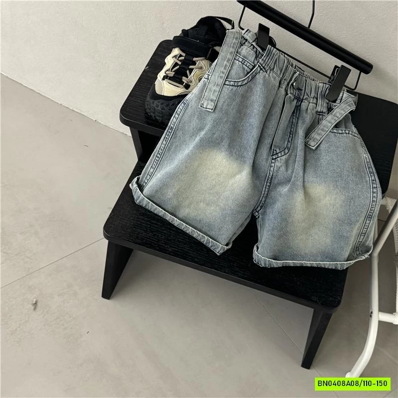 SHORT JEANS BẠC GỐI GIẢ ĐAI