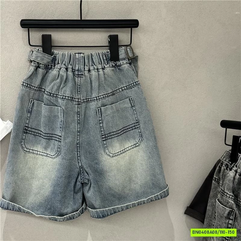 SHORT JEANS BẠC GỐI GIẢ ĐAI