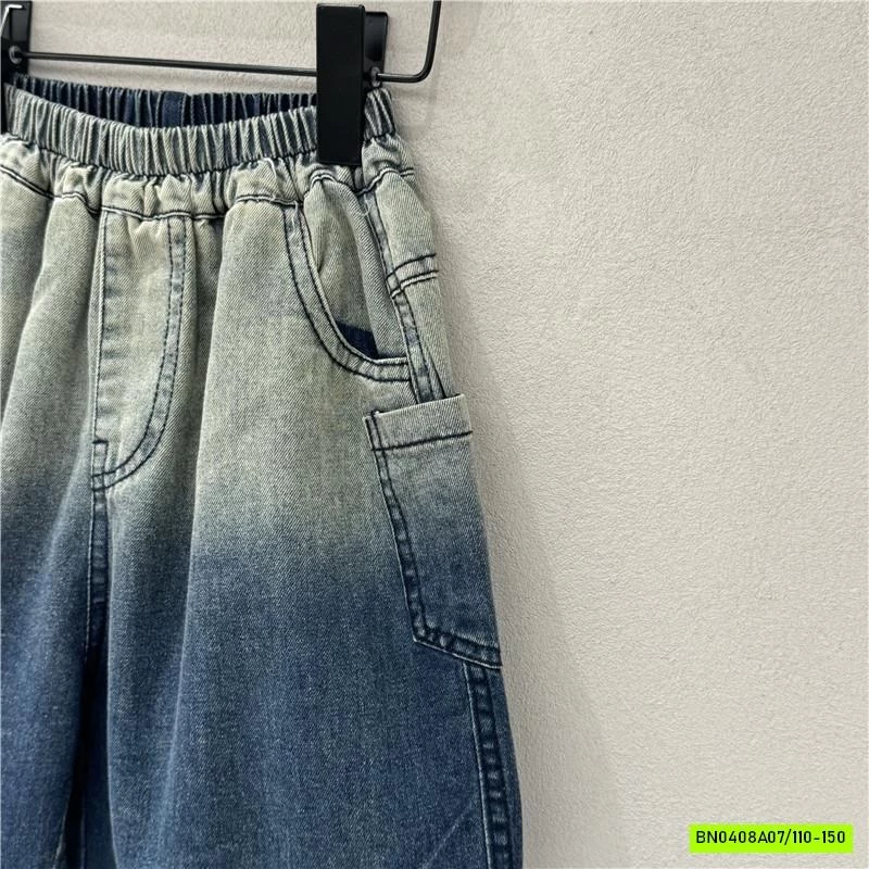 SHORT JEANS XANH LOANG MÀU