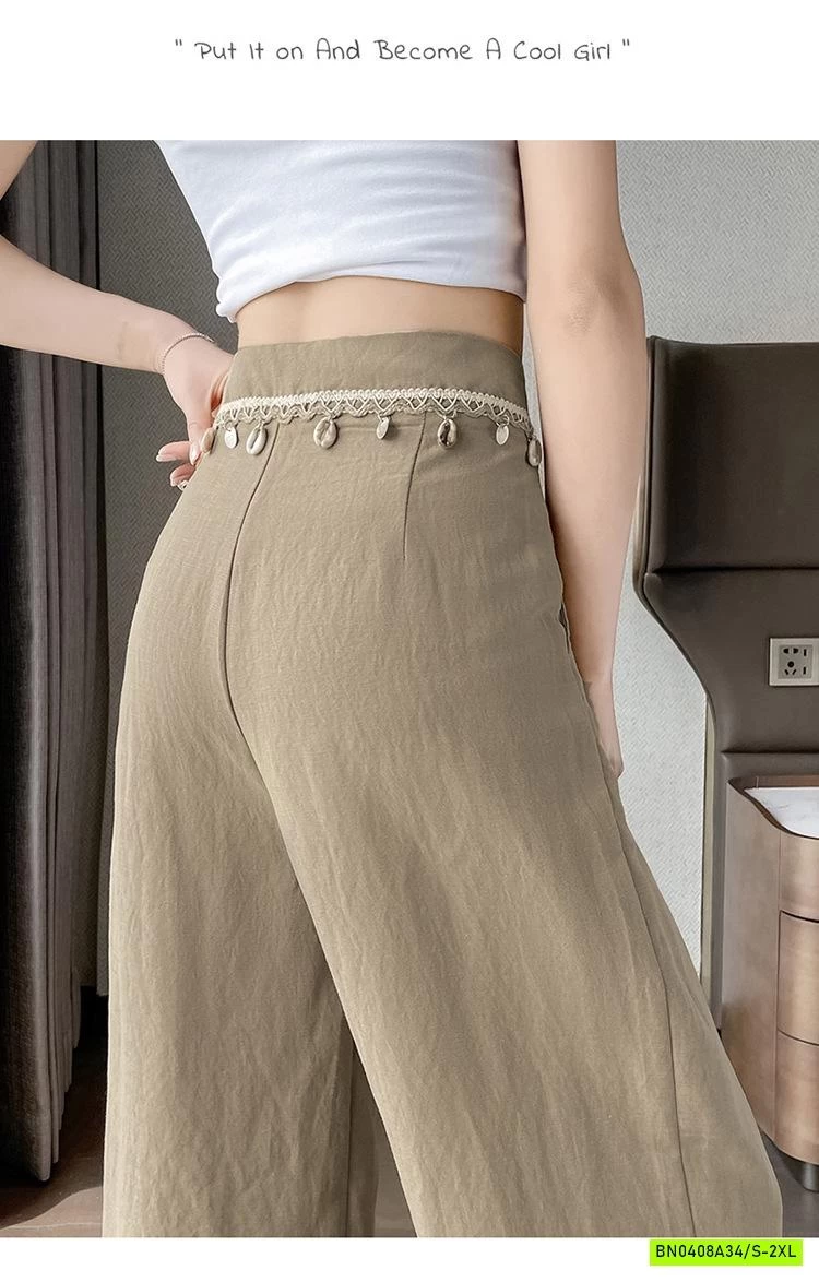 QUẦN ĐŨI SUÔNG CẠP ĐÍNH KHUY