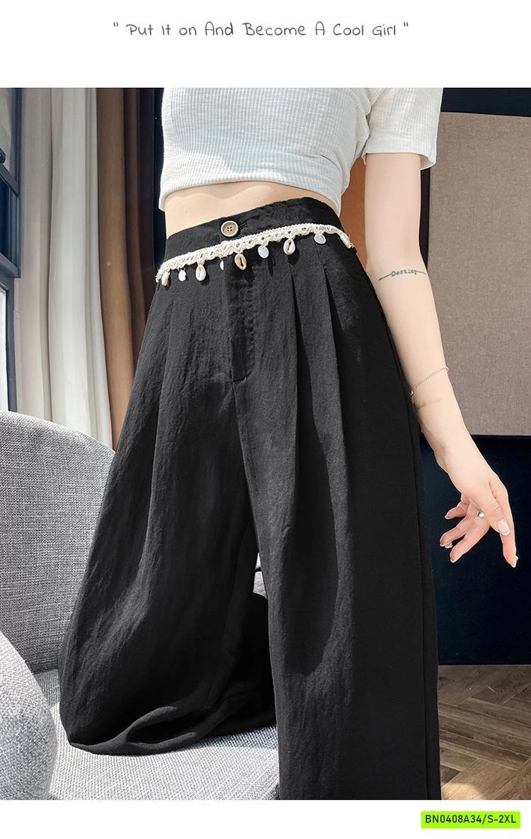 QUẦN ĐŨI SUÔNG CẠP ĐÍNH KHUY