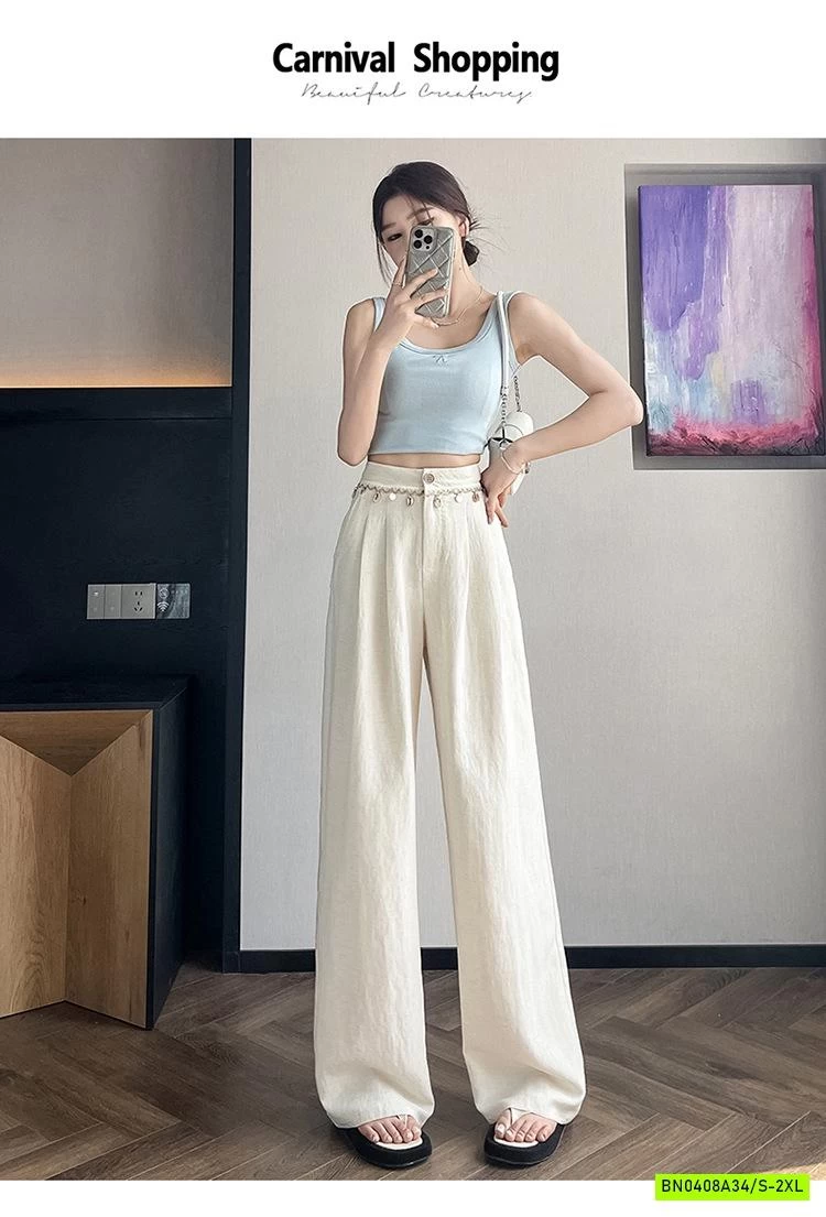 QUẦN ĐŨI SUÔNG CẠP ĐÍNH KHUY