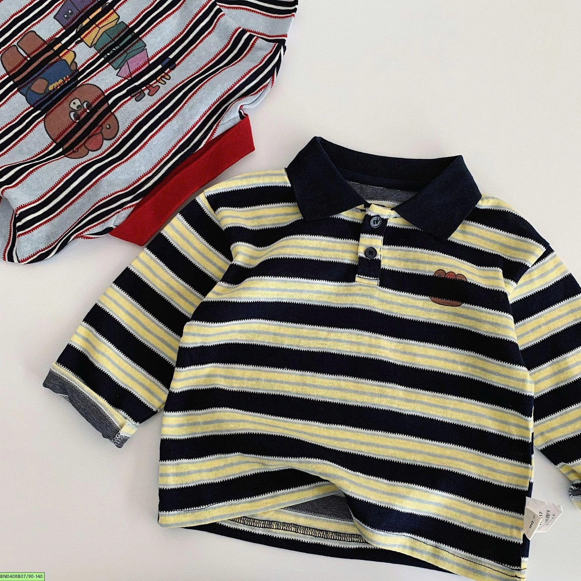 ÁO POLO KẺ NGANG PHỐI MÀU