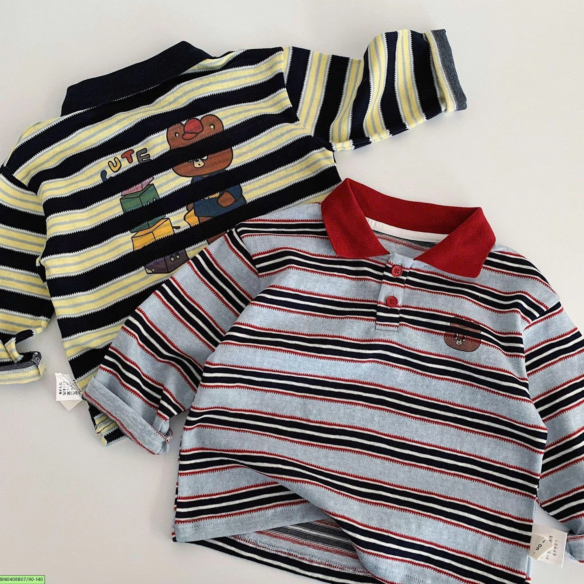 ÁO POLO KẺ NGANG PHỐI MÀU