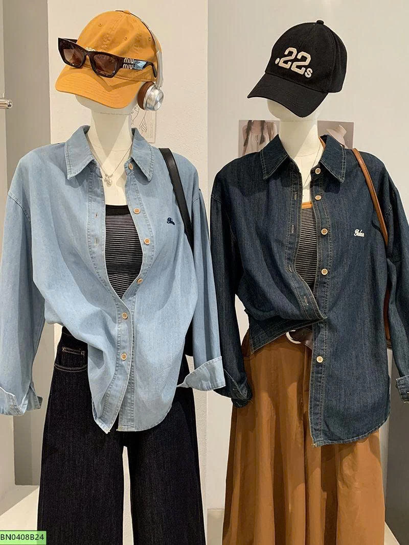 ÁO SƠ MI DENIM NỮ