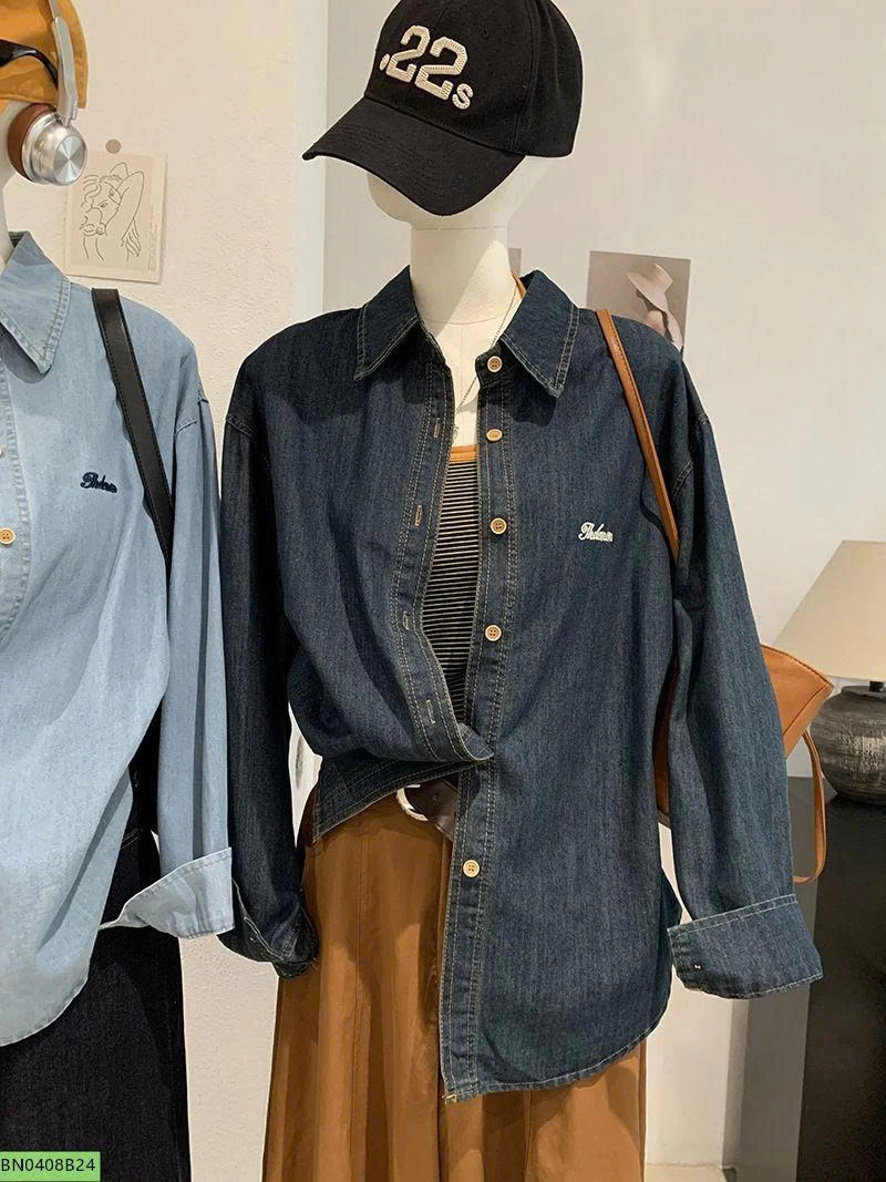 ÁO SƠ MI DENIM NỮ