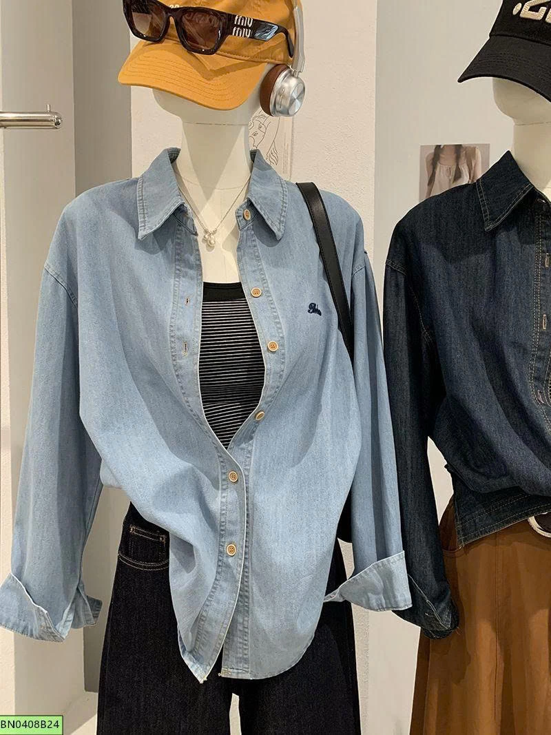ÁO SƠ MI DENIM NỮ