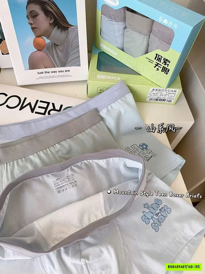 SET 3 QUẦN SỊP ĐÙI BÉ TRAI SIZE ĐẠI
