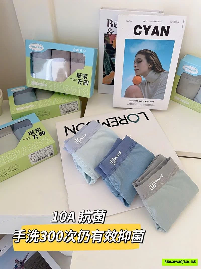 SET 3 QUẦN SỊP ĐÙI BÉ TRAI SIZE ĐẠI