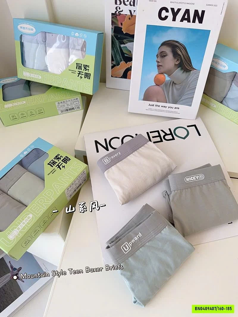 SET 3 QUẦN SỊP ĐÙI BÉ TRAI SIZE ĐẠI
