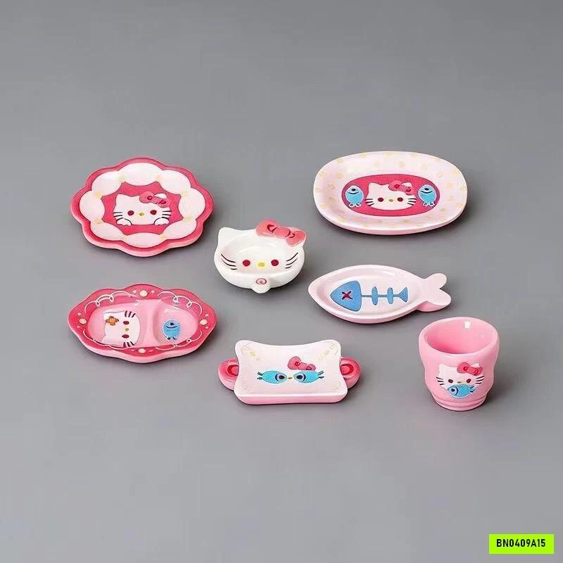 TÚI MÙ BỘ ĐỒ BÁT ĐĨA KITTY MINI