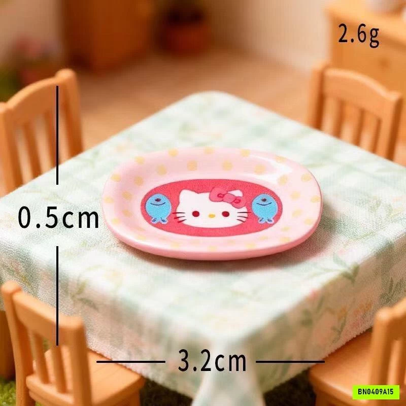 TÚI MÙ BỘ ĐỒ BÁT ĐĨA KITTY MINI