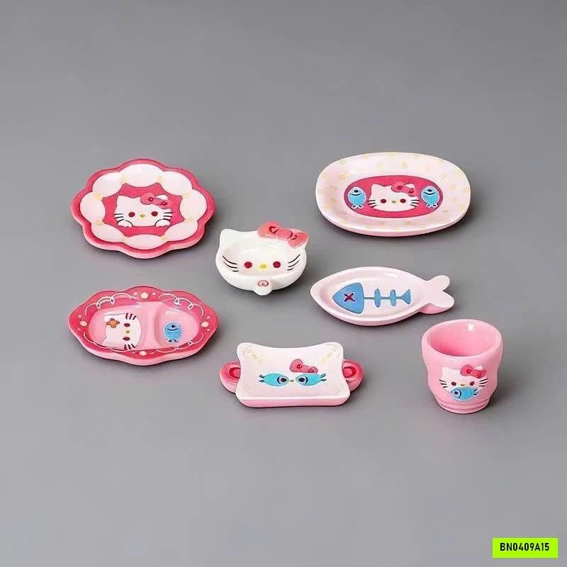 TÚI MÙ BỘ ĐỒ BÁT ĐĨA KITTY MINI