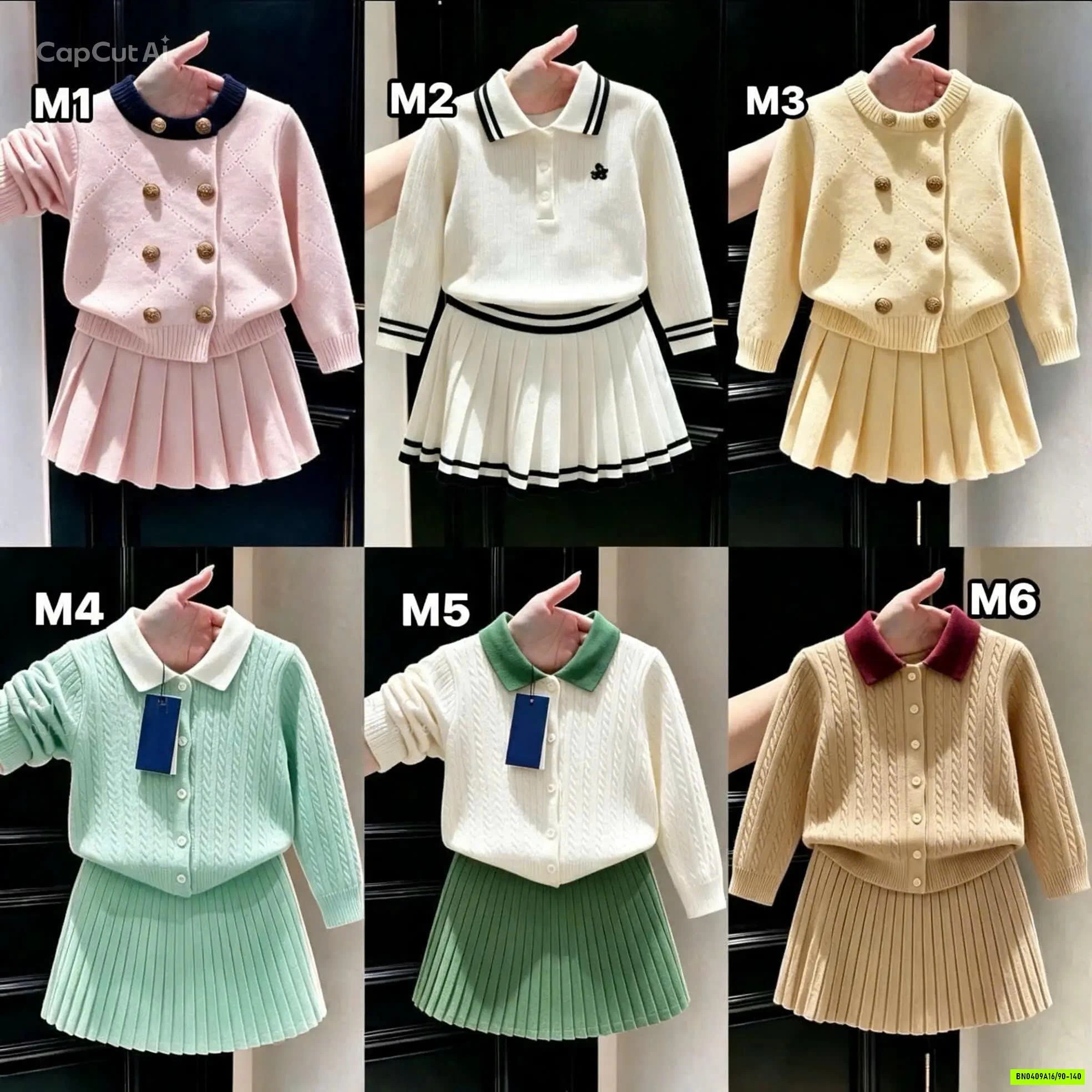 SÉT ĐẦM LEN 2 CHI TIẾT