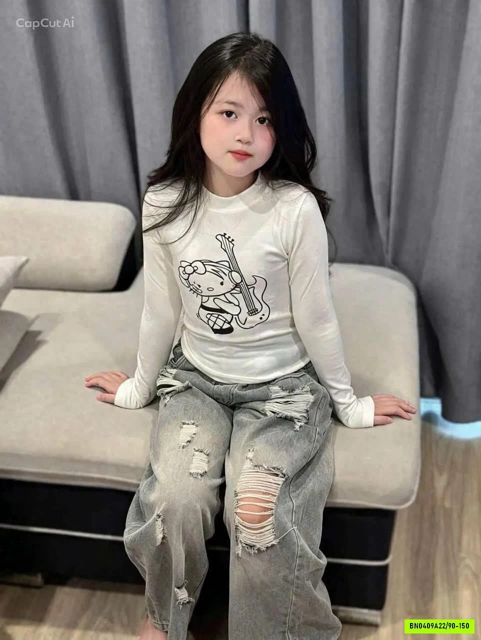 THUN CROPTOP KITTY LANMOMO