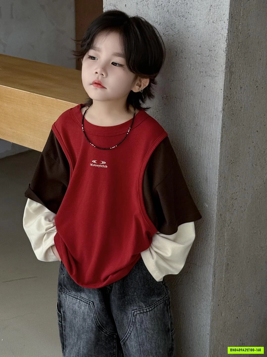 ÁO NỈ GIẢ 2 LỚP PHỐI MÀU