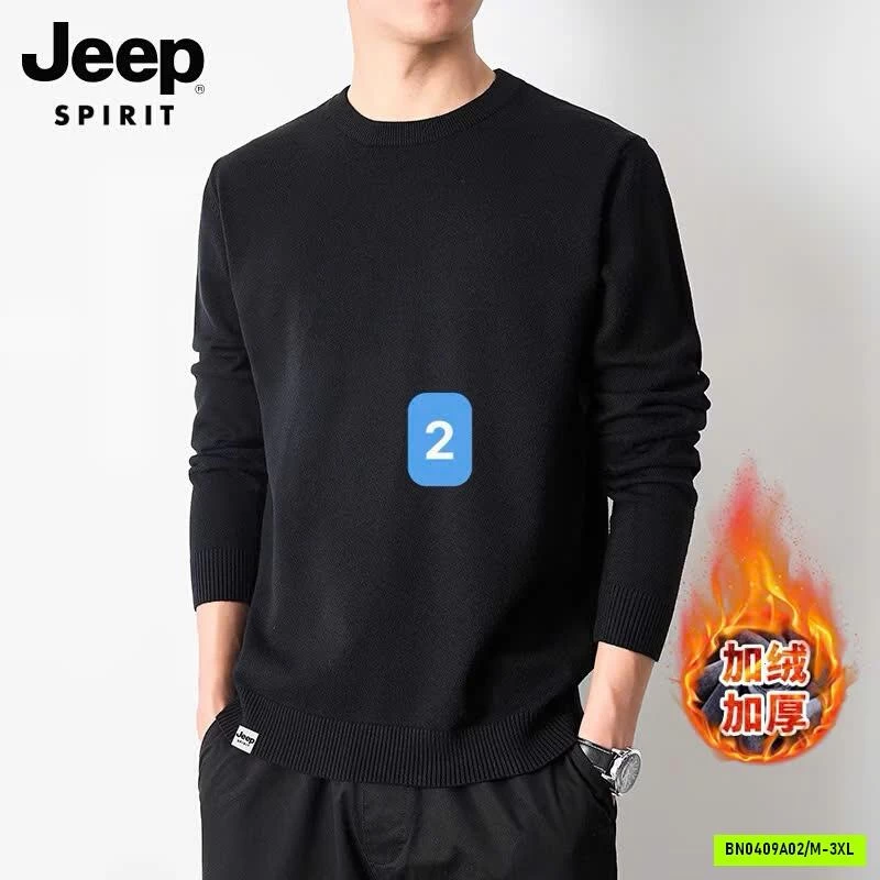ÁO LEN DỆT KIM LÓT LÔNG CỪU NAM JEEP SPIRIT SA LE TRÁI MÙA
