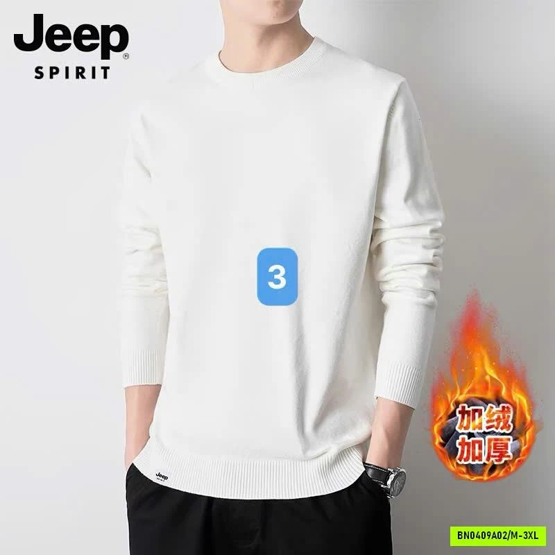 ÁO LEN DỆT KIM LÓT LÔNG CỪU NAM JEEP SPIRIT SA LE TRÁI MÙA