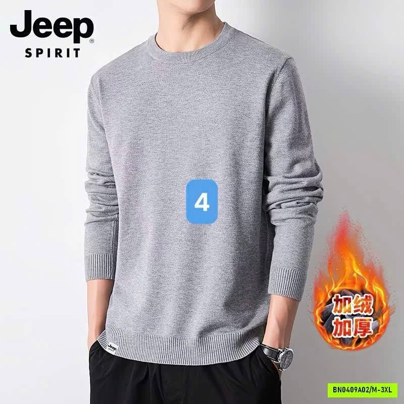 ÁO LEN DỆT KIM LÓT LÔNG CỪU NAM JEEP SPIRIT SA LE TRÁI MÙA