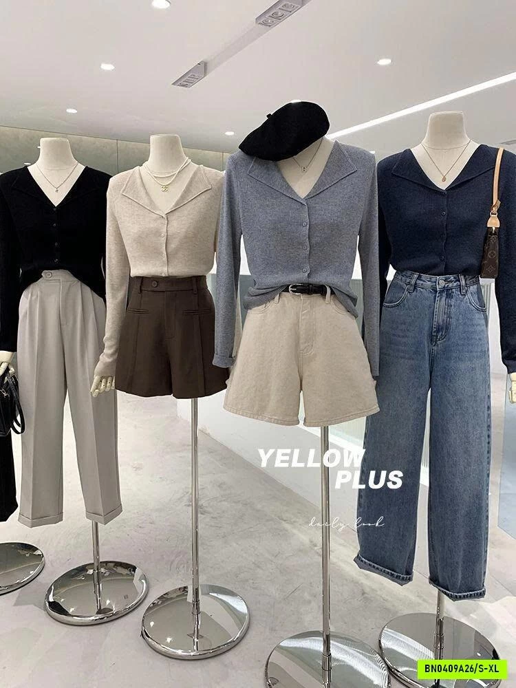 ÁO DỆT KIM CỔ BẺ