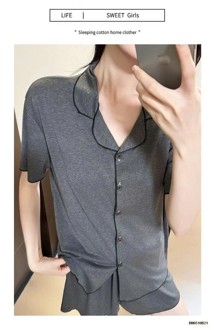 BỘ NGỦ COTTON CỘC TAY