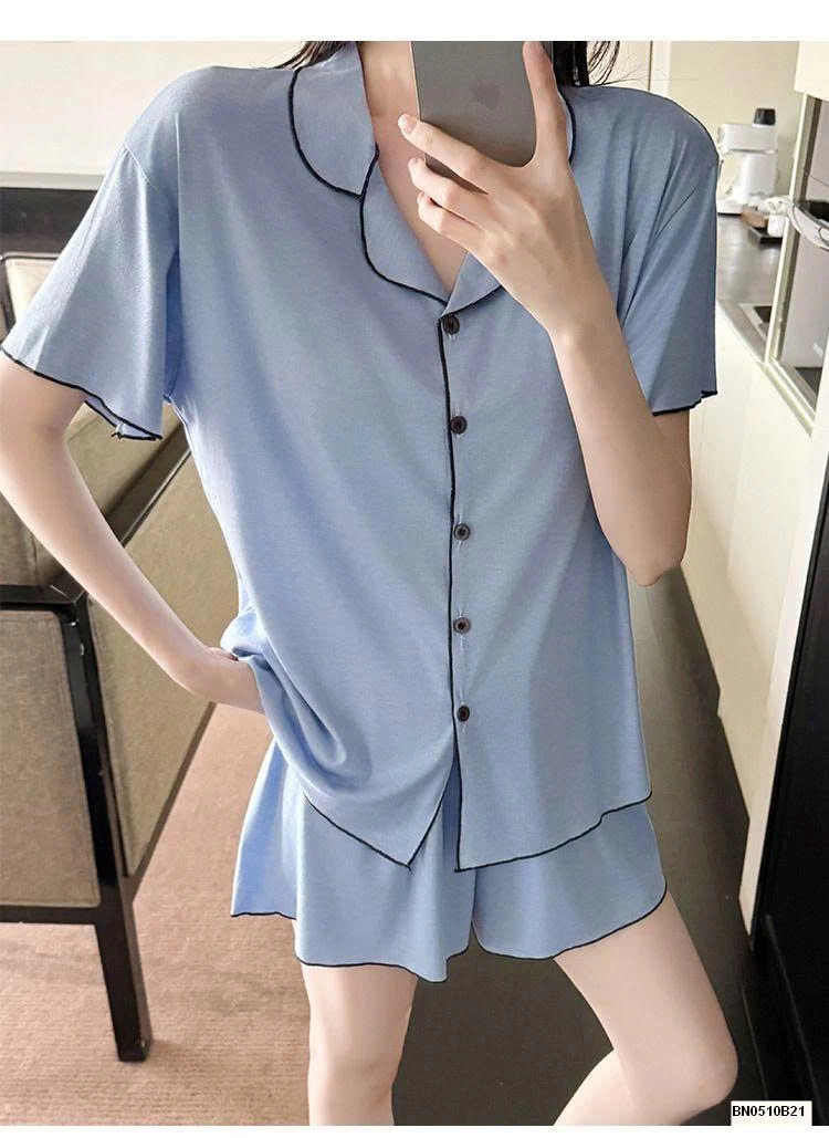 BỘ NGỦ COTTON CỘC TAY