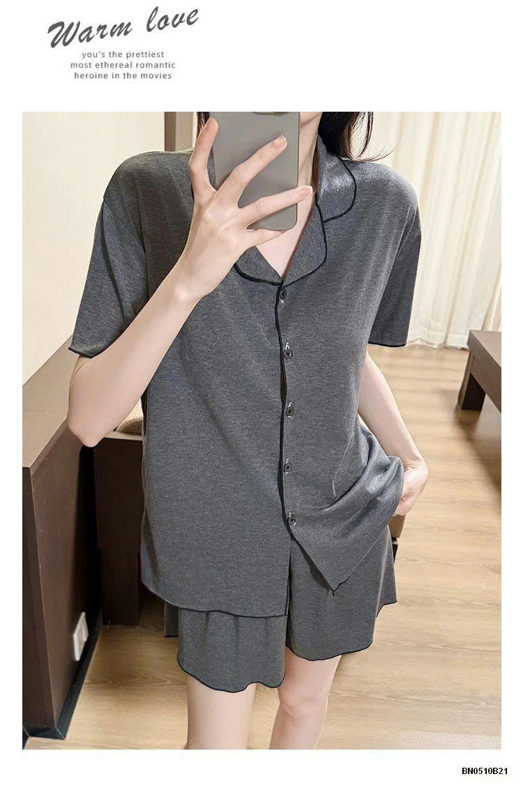 BỘ NGỦ COTTON CỘC TAY