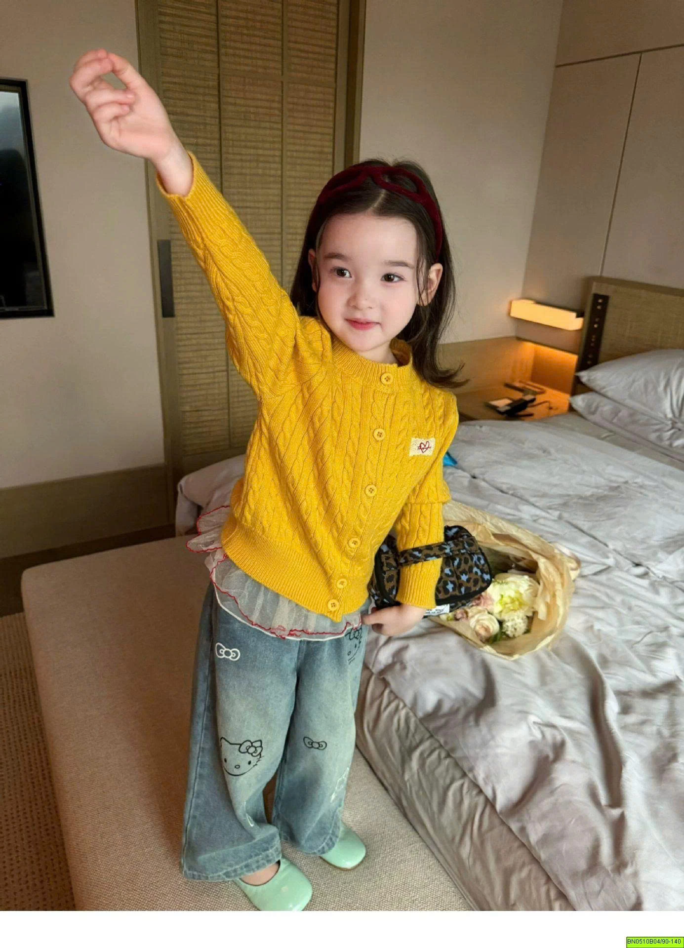 SET CARDIGAN QUẦN KITTY